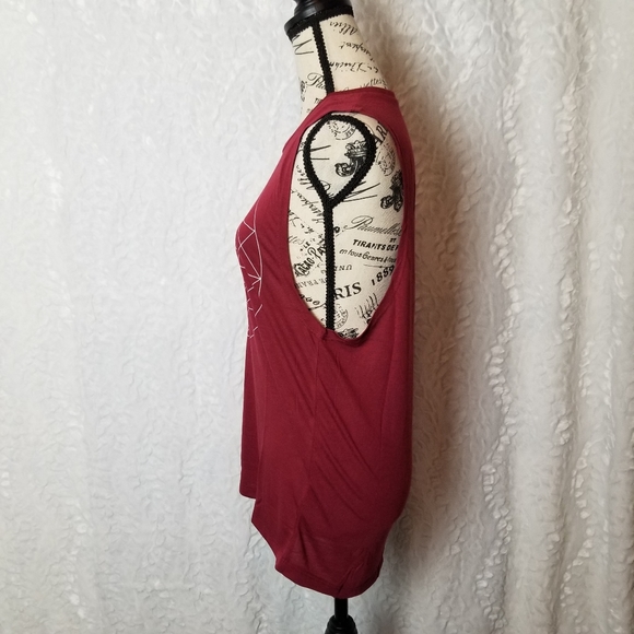 Boho Red Tank Top - Picture 3 of 4